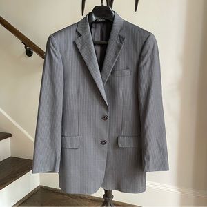 2-Piece Black Saks Fifth Ave Ermenegildo Zegna 38R